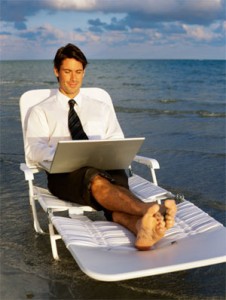 beach-guy-computer "What? You want to access your own site? Sorry, only I can make changes. Good thing I brought my computer to the beach with me..."